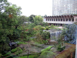 ホテルニューオータニ東京「なだ万」窓際席からの眺望